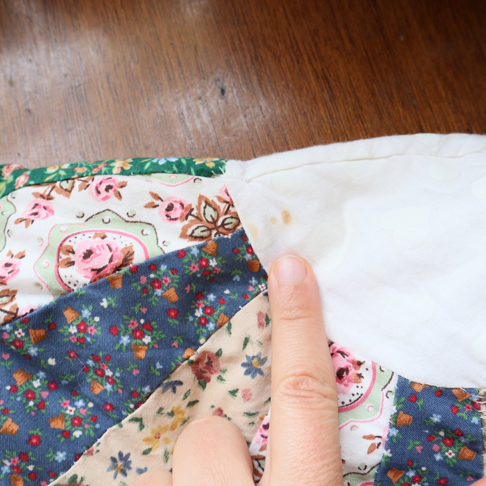 Upcycled Patchwork Quilted Jacket Handmade Vintage Quilt S M L - Picture 12 of 13
